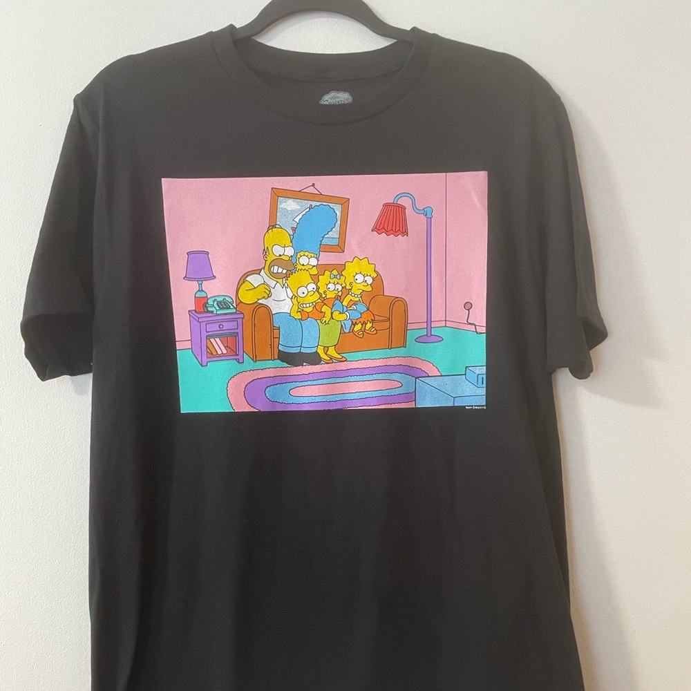 The simpsons family T-shirt black size medium